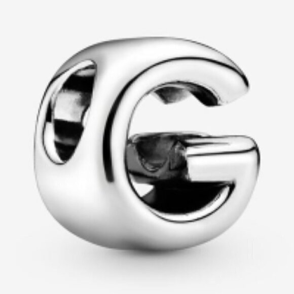Sterling Silver Letter G Charm - Picture 2 of 7